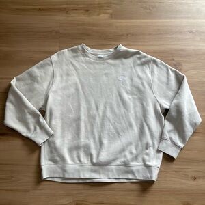 Nike Men's Off-White Crewneck Sweater